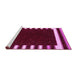 Sideview of Machine Washable Abstract Pink Contemporary Rug, wshcon2350pnk