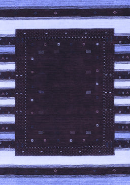 Abstract Blue Contemporary Rug, con2350blu