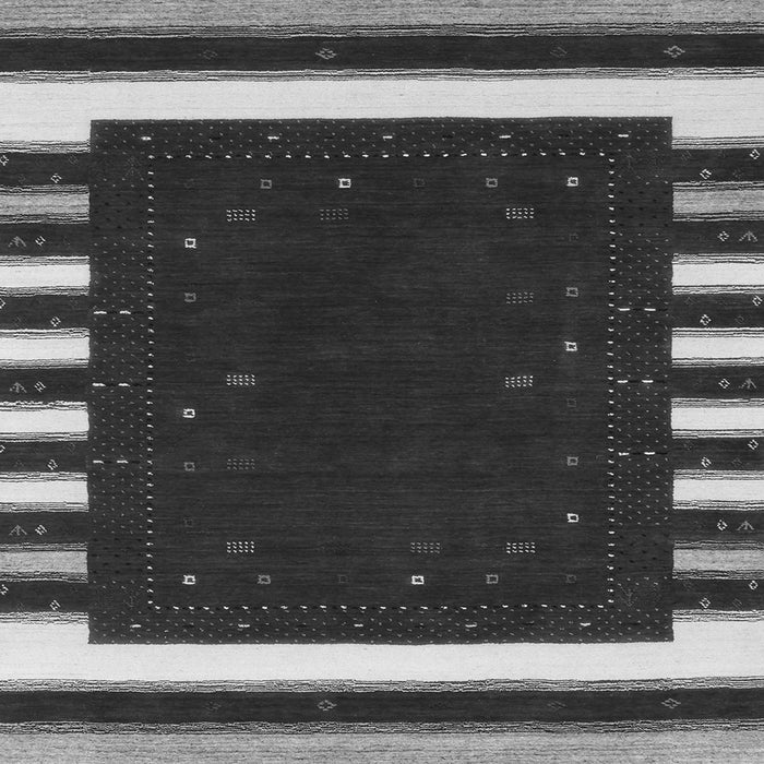 Round Machine Washable Abstract Gray Contemporary Rug, wshcon2350gry