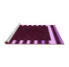 Sideview of Machine Washable Abstract Purple Contemporary Area Rugs, wshcon2350pur