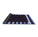 Sideview of Abstract Blue Contemporary Rug, con2350blu