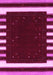 Machine Washable Abstract Pink Contemporary Rug, wshcon2350pnk