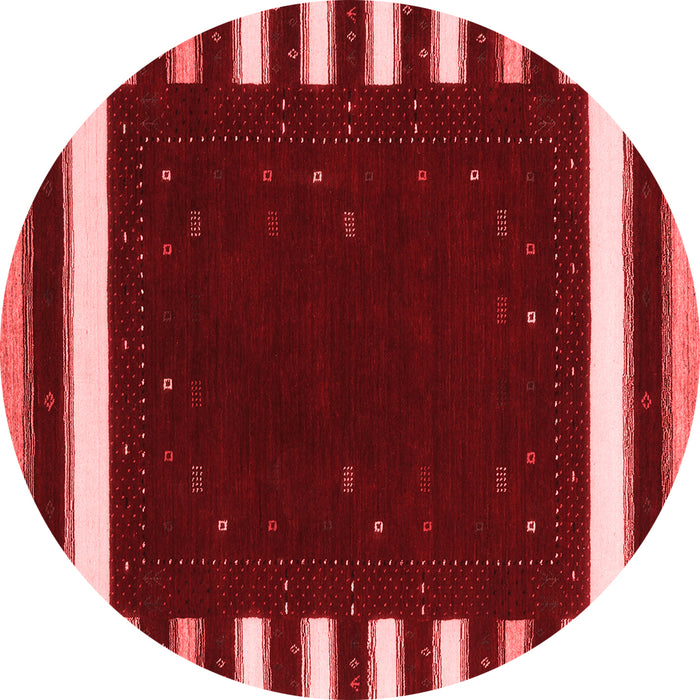 Machine Washable Abstract Red Contemporary Rug, wshcon2350red