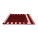 Contemporary Red Washable Rugs