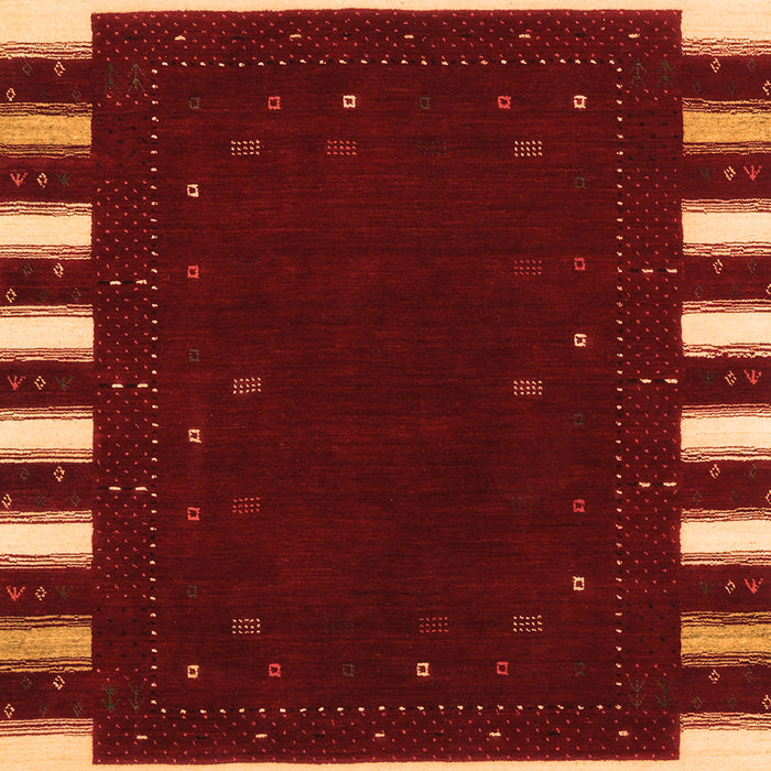 Serging Thickness of Machine Washable Abstract Orange Contemporary Area Rugs, wshcon2350org