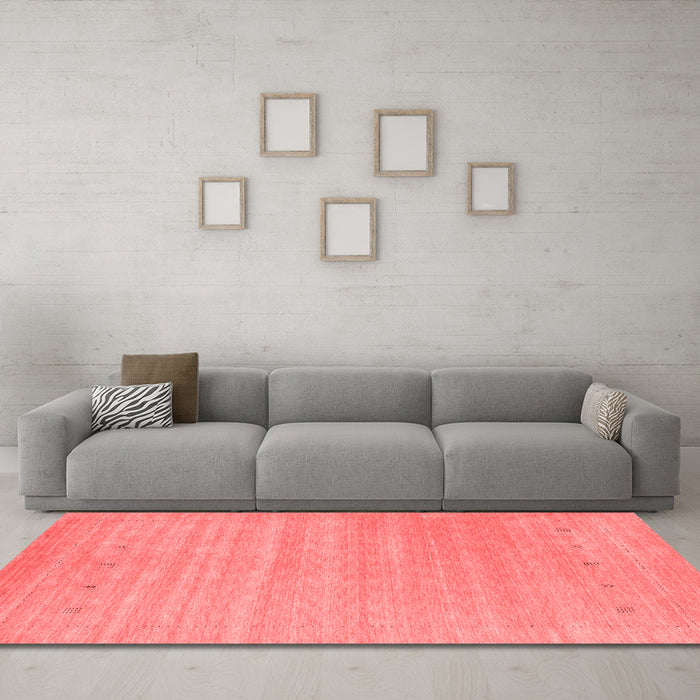 Contemporary Red Washable Rugs