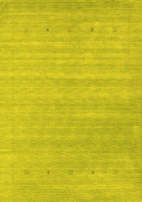 Abstract Yellow Contemporary Rug, con2351yw