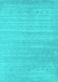 Abstract Turquoise Contemporary Rug, con2351turq