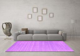 Machine Washable Abstract Pink Contemporary Rug in a Living Room, wshcon2351pnk
