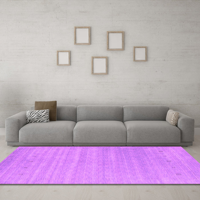 Machine Washable Abstract Pink Contemporary Rug in a Living Room, wshcon2351pnk