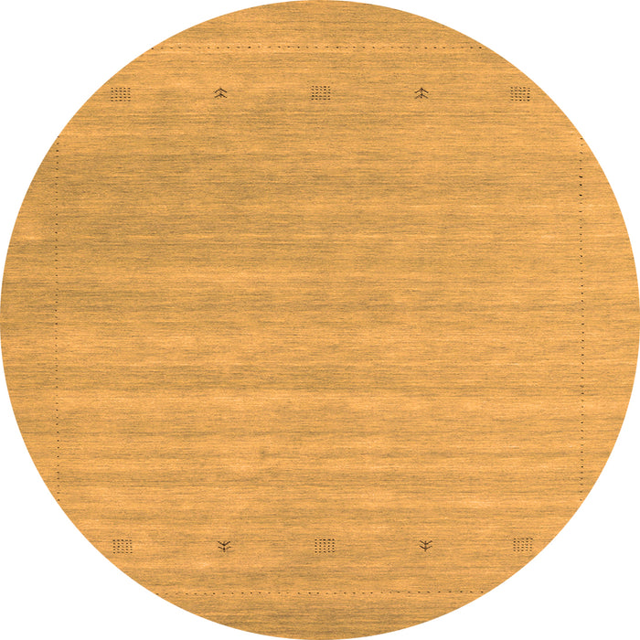 Square Abstract Orange Contemporary Rug, con2351org