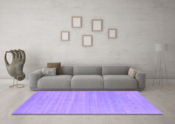Machine Washable Abstract Purple Contemporary Area Rugs in a Living Room, wshcon2351pur