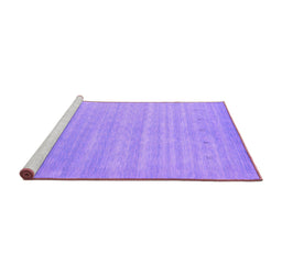 Sideview of Machine Washable Abstract Purple Contemporary Area Rugs, wshcon2351pur