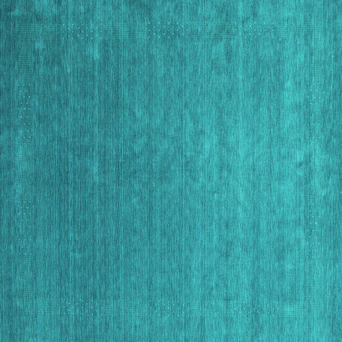 Square Machine Washable Abstract Turquoise Contemporary Area Rugs, wshcon2352turq