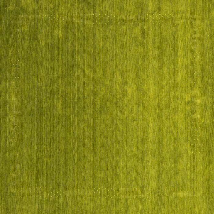 Square Machine Washable Abstract Yellow Contemporary Rug, wshcon2352yw