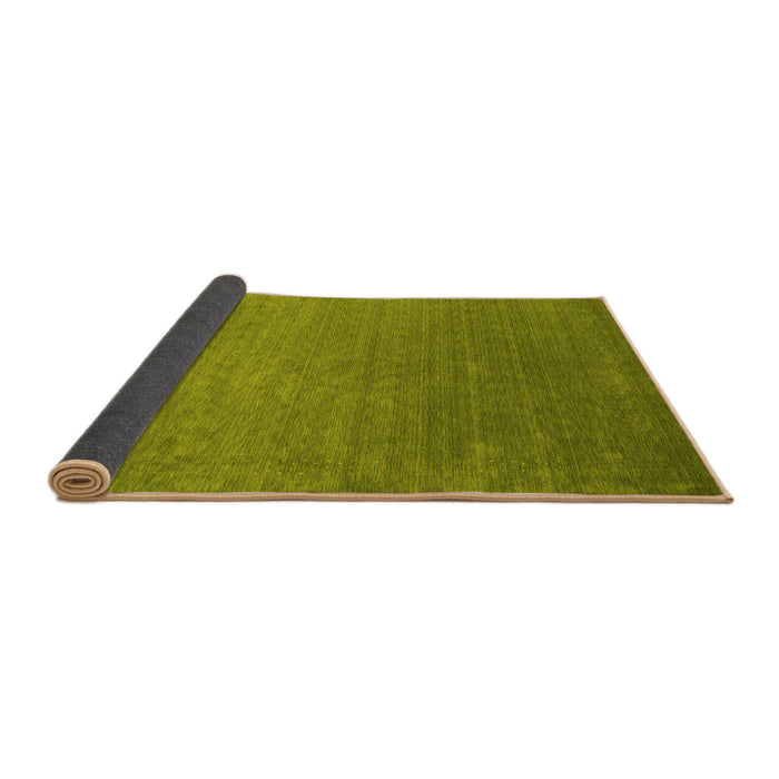 Sideview of Abstract Yellow Contemporary Rug, con2352yw