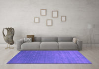 Machine Washable Abstract Purple Contemporary Rug, wshcon2352pur