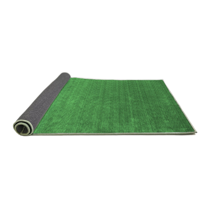 Sideview of Abstract Emerald Green Contemporary Rug, con2352emgrn