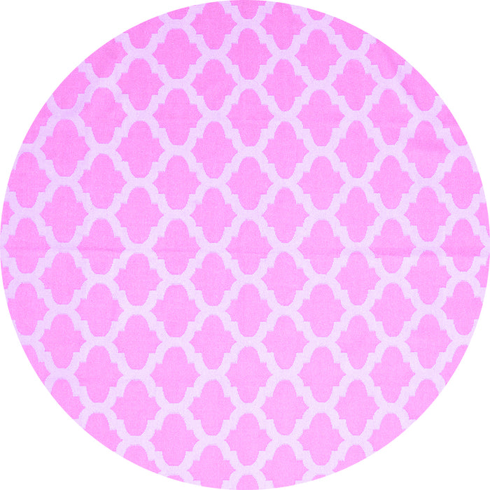 Round Trellis Purple Modern Rug, con2353pur