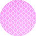 Round Trellis Purple Modern Rug, con2353pur