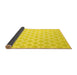 Sideview of Trellis Yellow Modern Rug, con2353yw