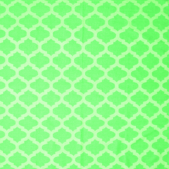 Serging Thickness of Trellis Green Modern Rug, con2353grn