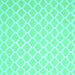 Square Trellis Turquoise Modern Rug, con2353turq