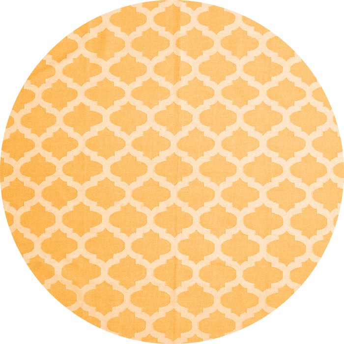 Square Trellis Orange Modern Rug, con2353org