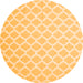 Square Trellis Orange Modern Rug, con2353org