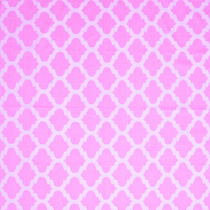 Square Machine Washable Trellis Purple Modern Area Rugs, wshcon2353pur