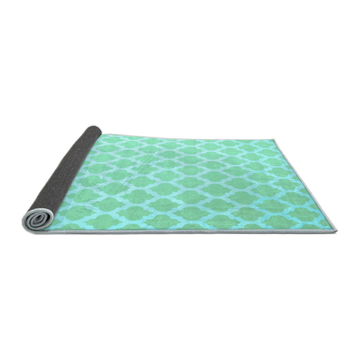 Sideview of Trellis Light Blue Modern Rug, con2353lblu