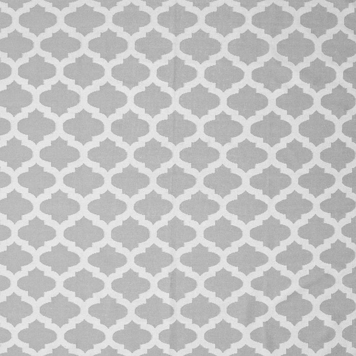 Serging Thickness of Trellis Gray Modern Rug, con2353gry