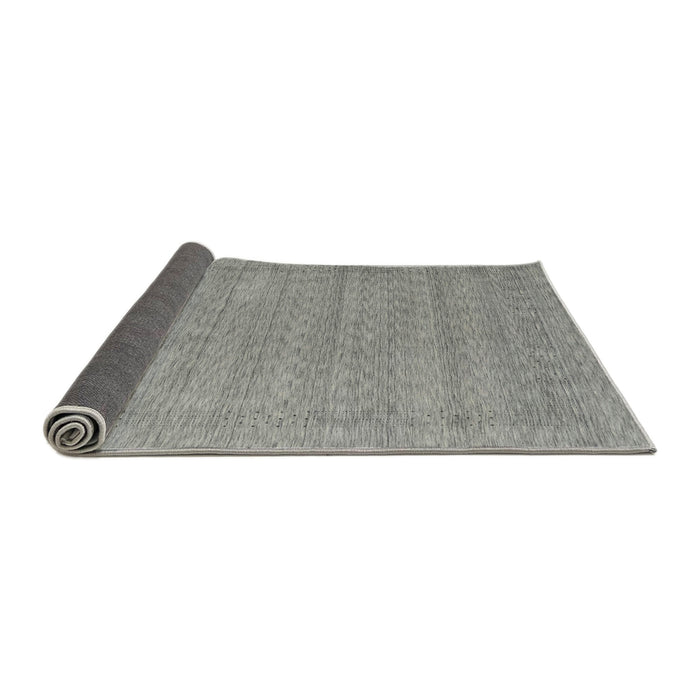Thickness of Contemporary Dark Gray Modern Rug, con2354