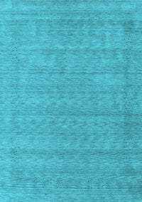 Abstract Light Blue Contemporary Rug, con2354lblu