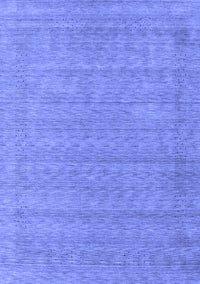 Abstract Blue Contemporary Rug, con2354blu