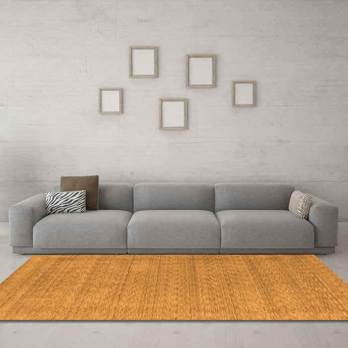 Machine Washable Abstract Orange Contemporary Area Rugs in a Living Room, wshcon2354org
