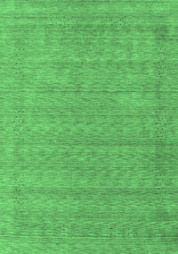 Abstract Emerald Green Contemporary Rug, con2354emgrn