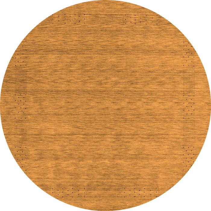 Square Abstract Orange Contemporary Rug, con2354org