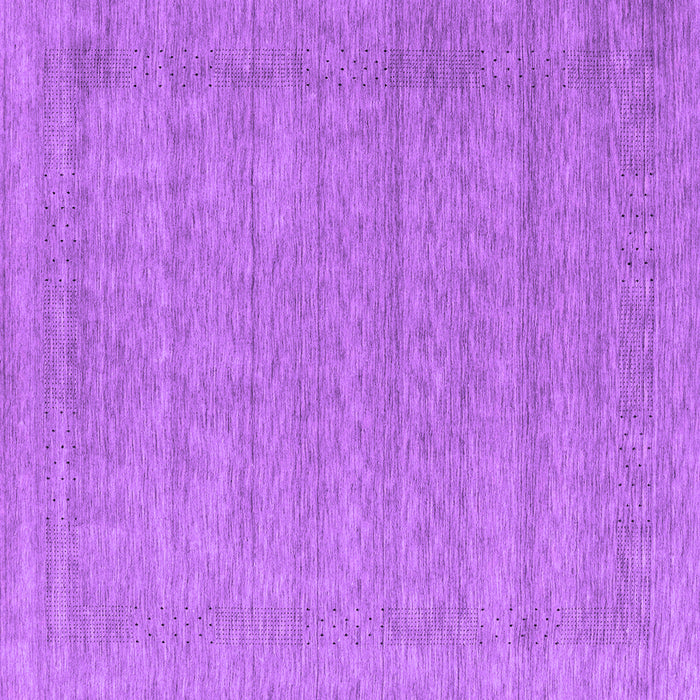 Square Machine Washable Abstract Purple Contemporary Area Rugs, wshcon2354pur