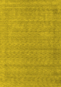 Abstract Yellow Contemporary Rug, con2354yw