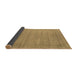 Sideview of Abstract Brown Contemporary Rug, con2354brn