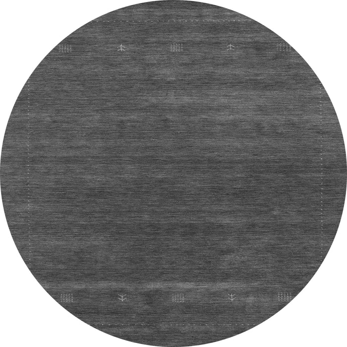 Square Abstract Gray Contemporary Rug, con2355gry