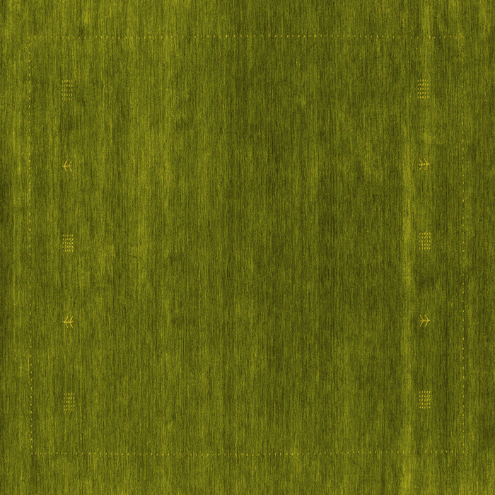 Square Abstract Yellow Contemporary Rug, con2355yw