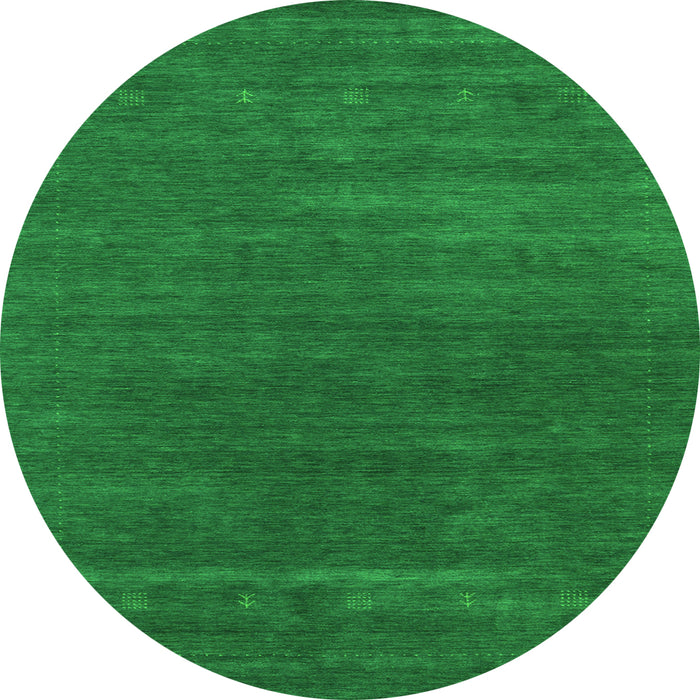 Square Abstract Green Contemporary Rug, con2355grn