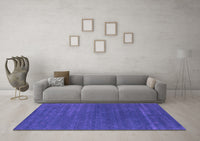 Machine Washable Abstract Purple Contemporary Rug, wshcon2355pur