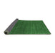 Sideview of Abstract Emerald Green Contemporary Rug, con2355emgrn