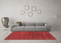 Machine Washable Abstract Red Contemporary Rug, wshcon2355red