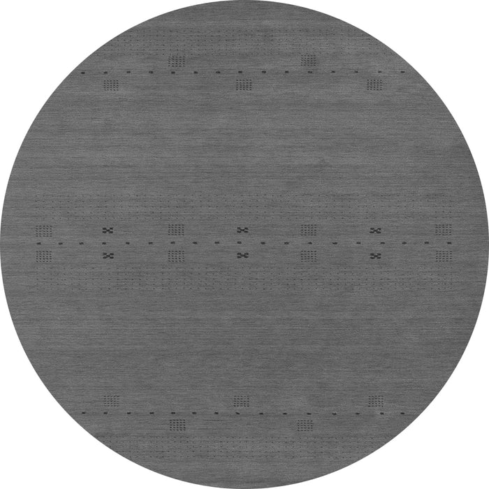 Square Abstract Gray Contemporary Rug, con2356gry