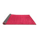 Sideview of Abstract Pink Contemporary Rug, con2356pnk