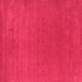 Square Abstract Pink Contemporary Rug, con2356pnk